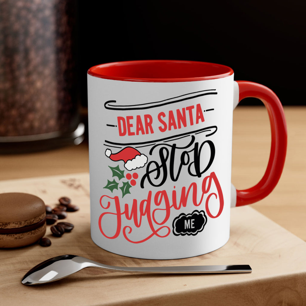 dear santa stop judging me 160#- christmas-Mug / Coffee Cup