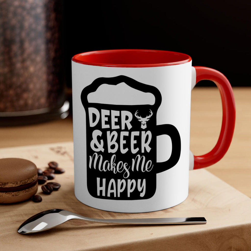 deer and beer makes me happy 17#- hunting-Mug / Coffee Cup