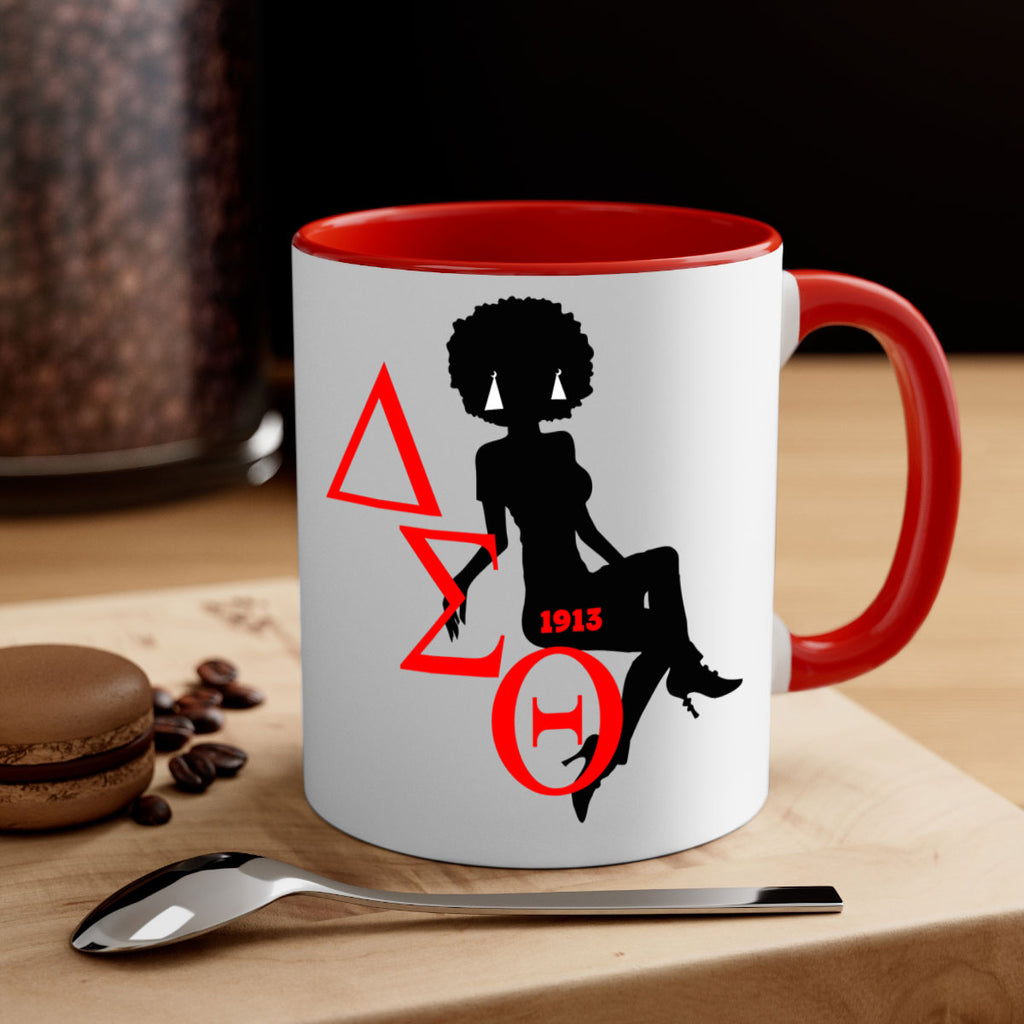 delta sigma theta 7#- black words - phrases-Mug / Coffee Cup