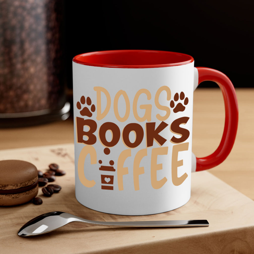 dogs books coffee 214#- coffee-Mug / Coffee Cup