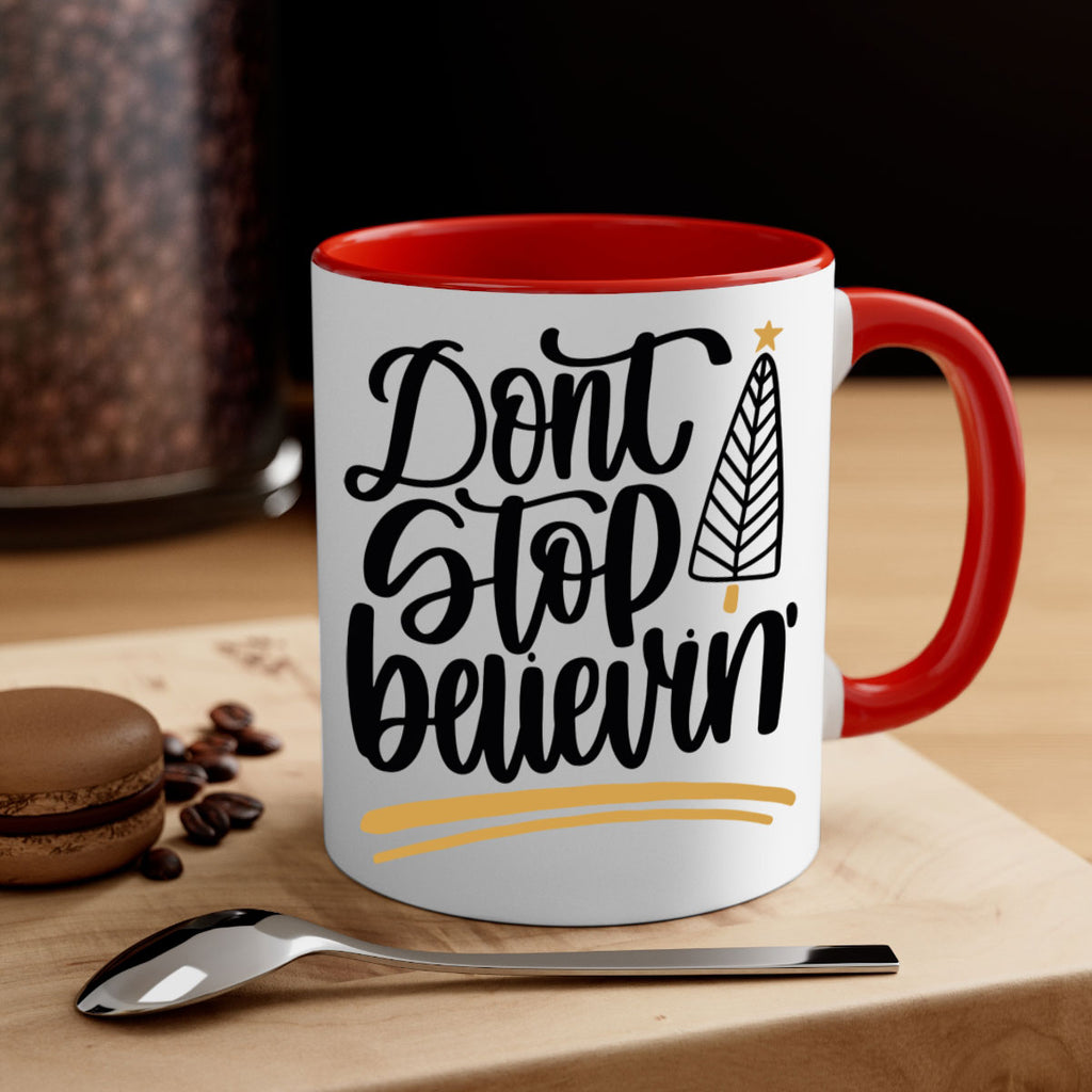 dont stop believin gold 158#- christmas-Mug / Coffee Cup