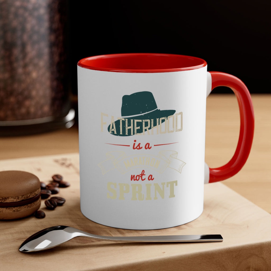 fatherhood is a marathon 227#- fathers day-Mug / Coffee Cup