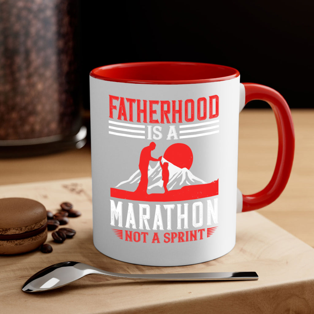 fatherhood is a marathon not a sprint 261#- fathers day-Mug / Coffee Cup