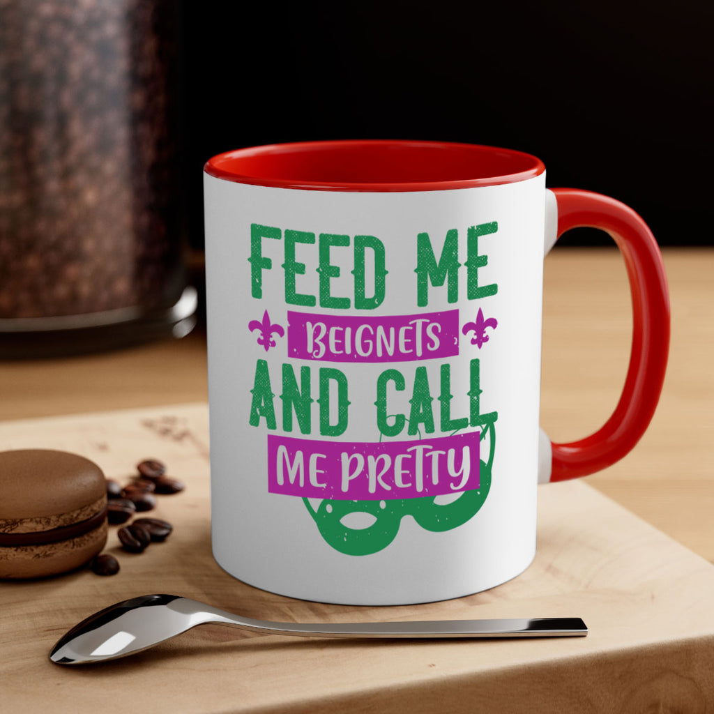 feed me beignets and call me pretty 71#- mardi gras-Mug / Coffee Cup