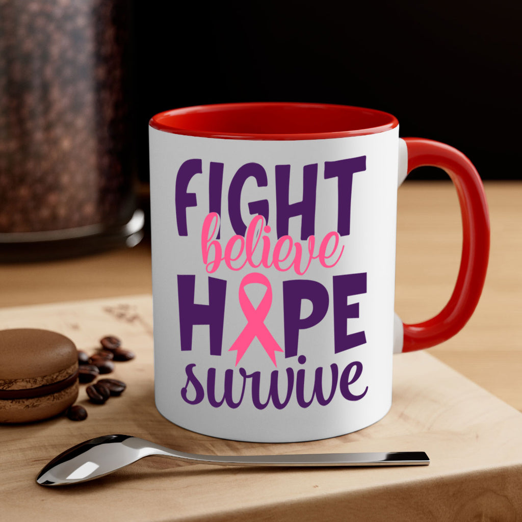 fight believe hope survive Style 13#- breast cancer-Mug / Coffee Cup