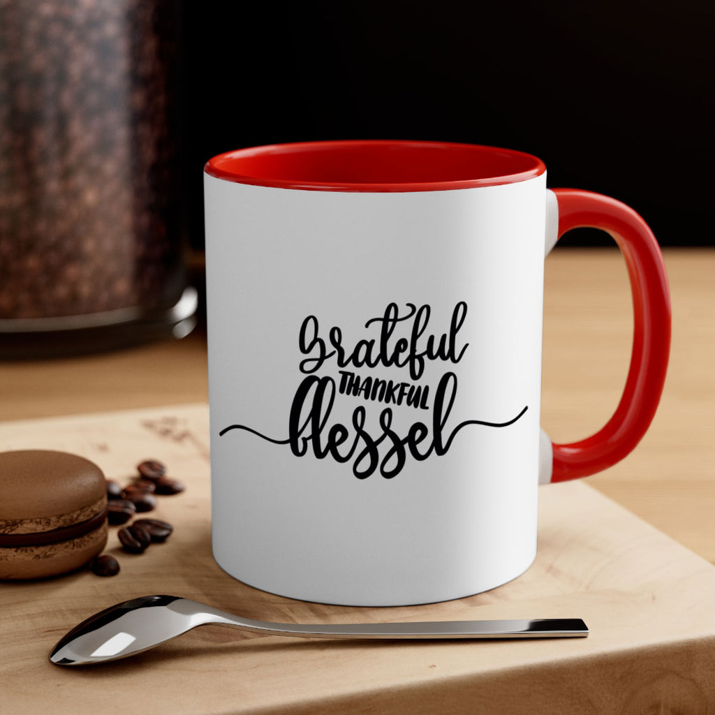 grateful thankful blessed 56#- thanksgiving-Mug / Coffee Cup