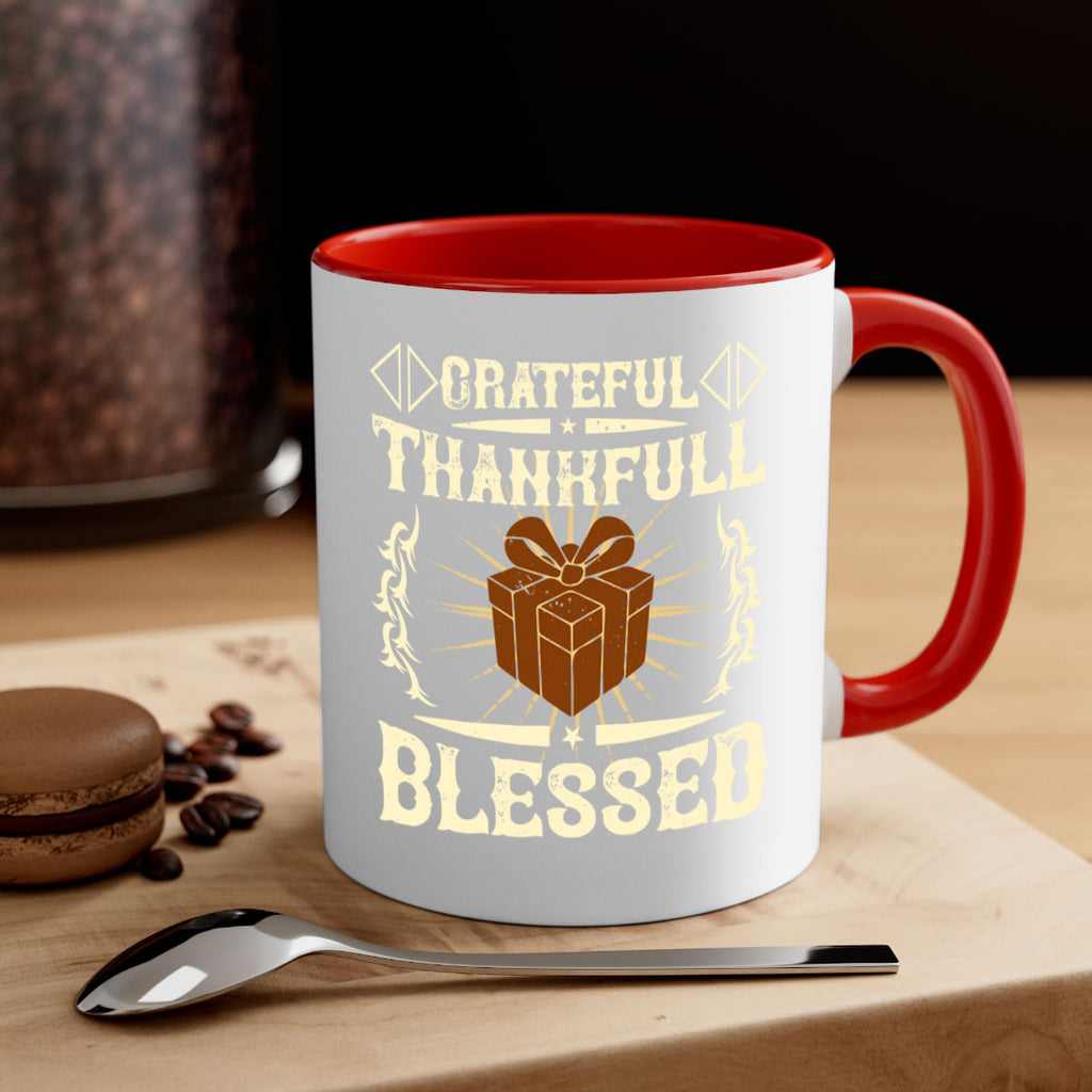 grateful thankfull blessed 40#- thanksgiving-Mug / Coffee Cup