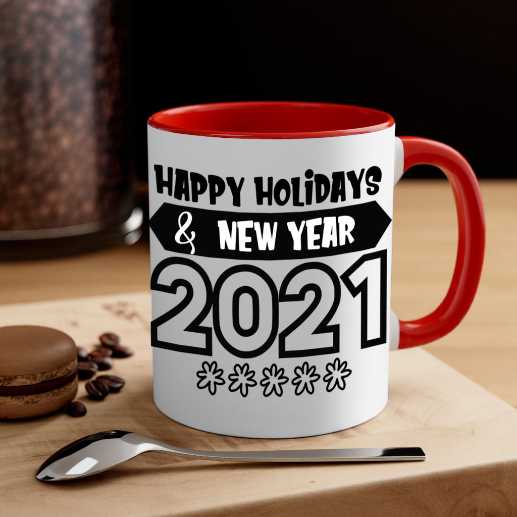 happy holidays new year style 257#- christmas-Mug / Coffee Cup