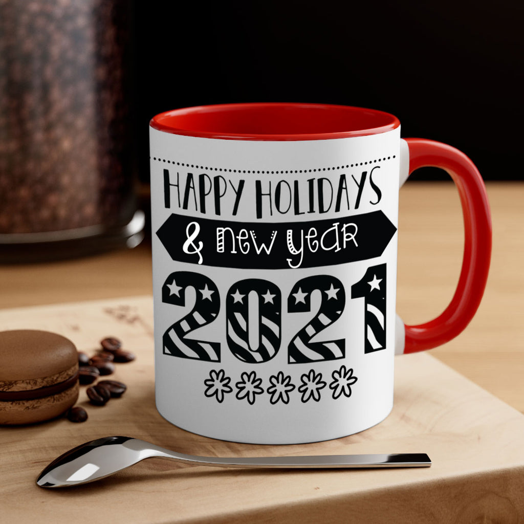 happy holidays new year style 259#- christmas-Mug / Coffee Cup