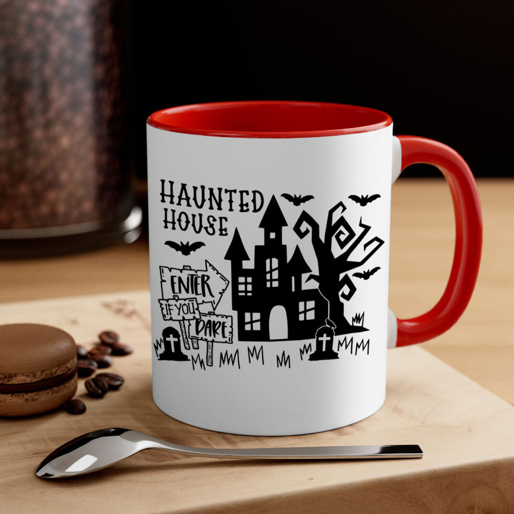 haunted house enter if you dare 60#- halloween-Mug / Coffee Cup