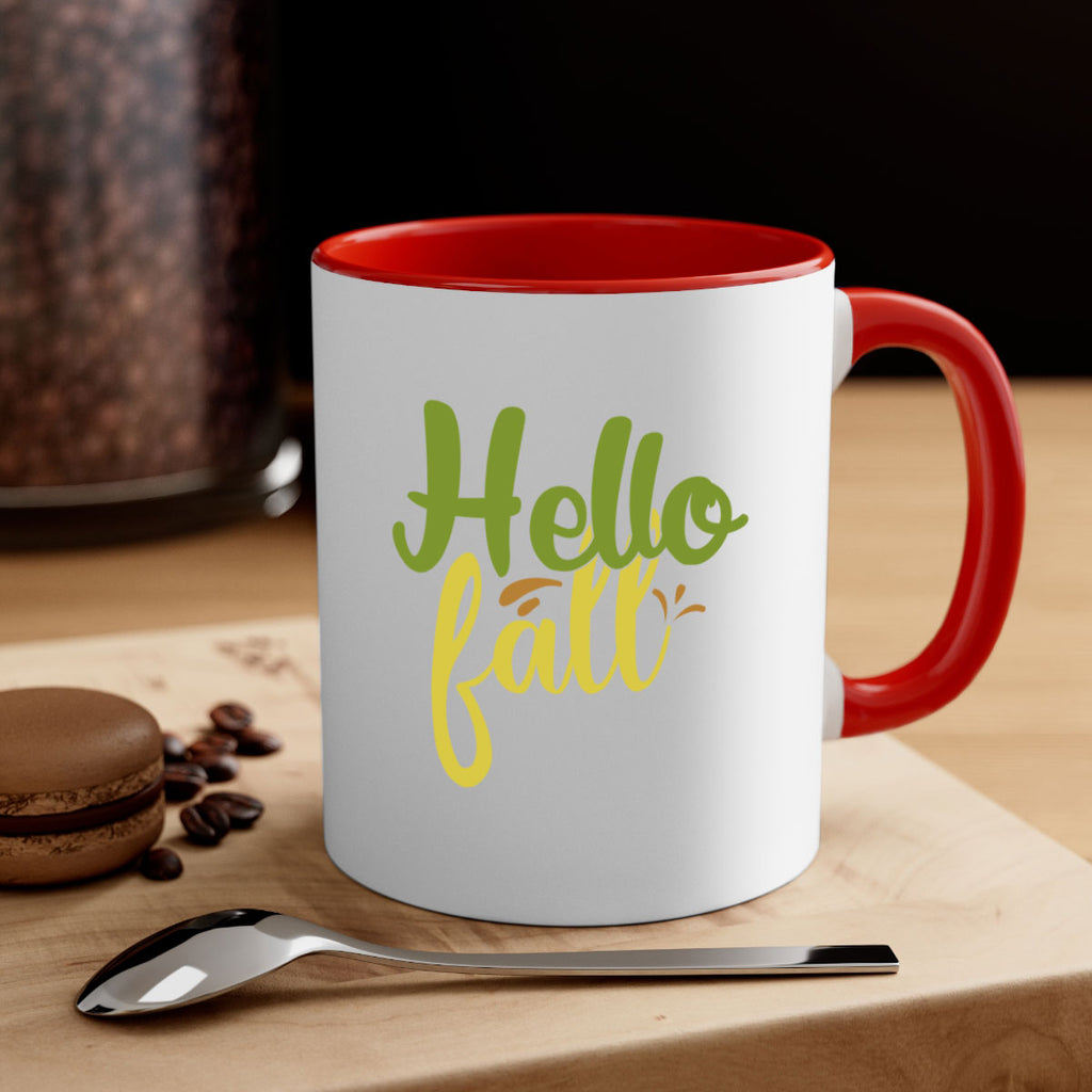hello fall 55#- thanksgiving-Mug / Coffee Cup