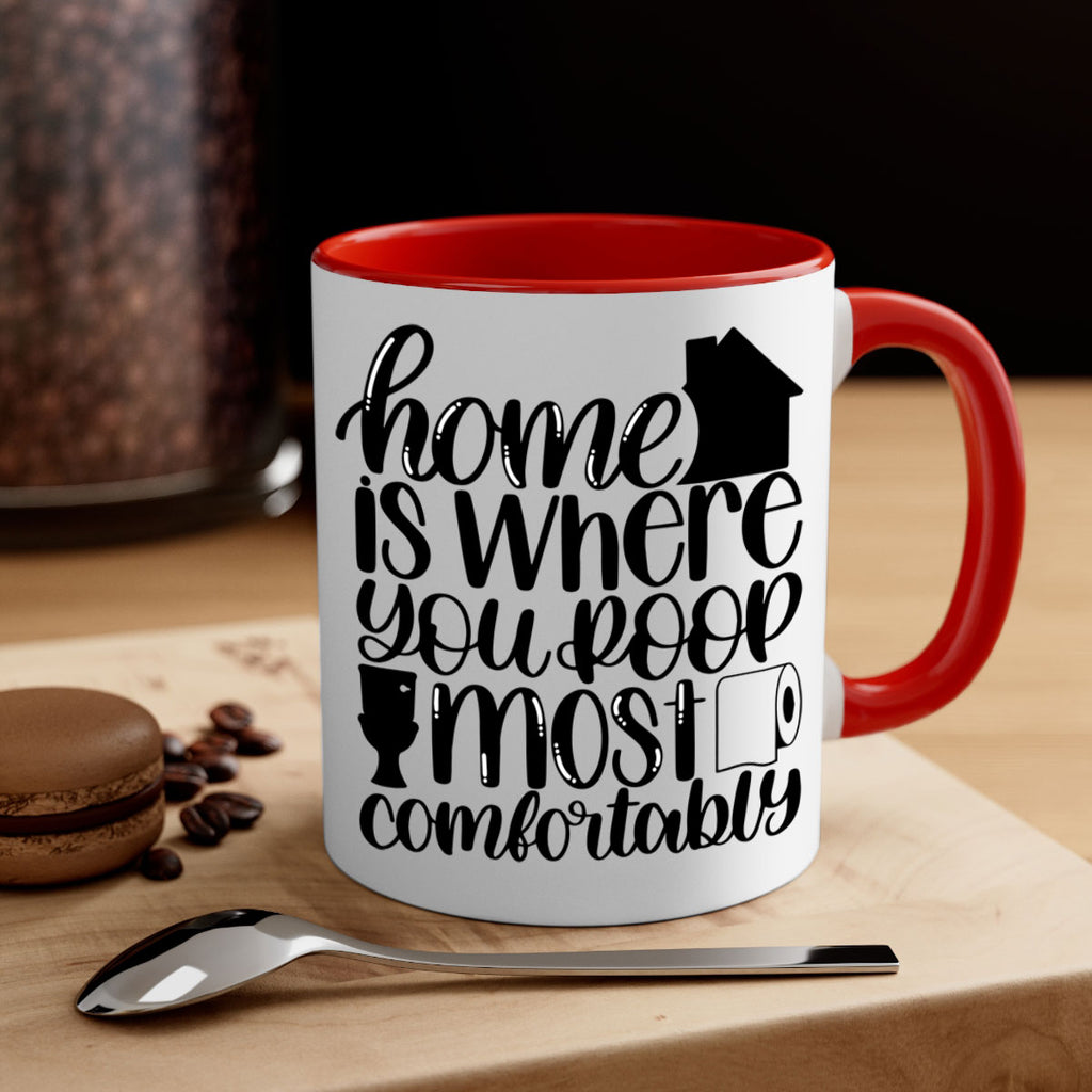 home is where you poop 32#- bathroom-Mug / Coffee Cup