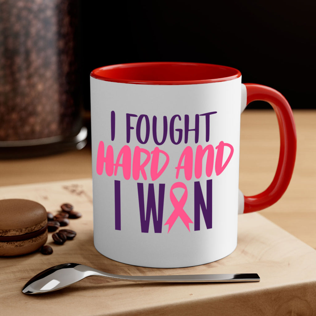 i fought hard and i won Style 10#- breast cancer-Mug / Coffee Cup