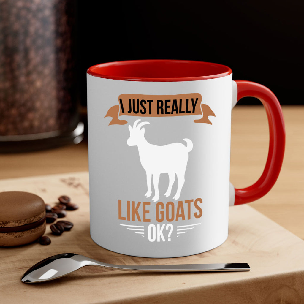 i just really like goats ok Style 3#- goat-Mug / Coffee Cup