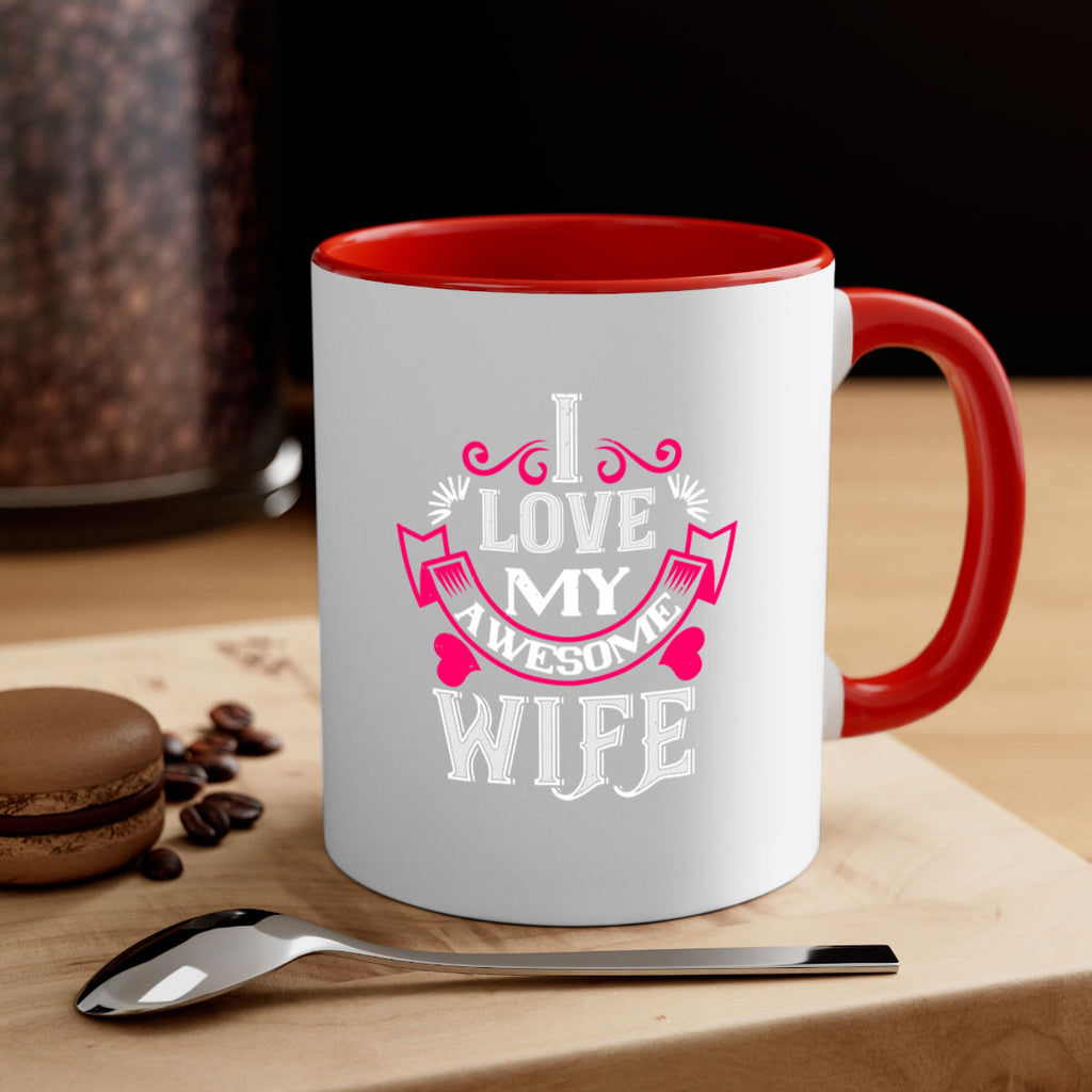 i love my awesome wife 55#- valentines day-Mug / Coffee Cup