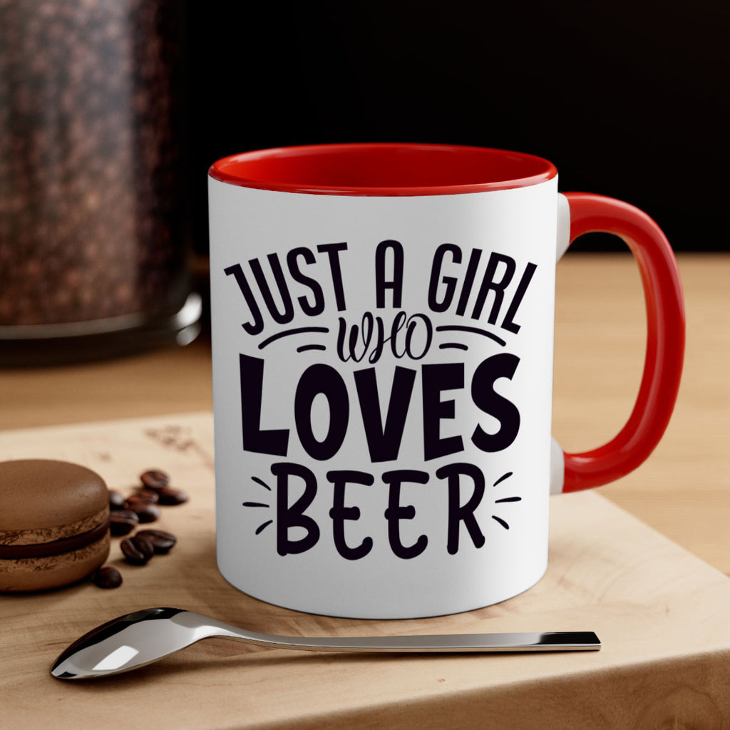 just a girl who loves beer 125#- beer-Mug / Coffee Cup