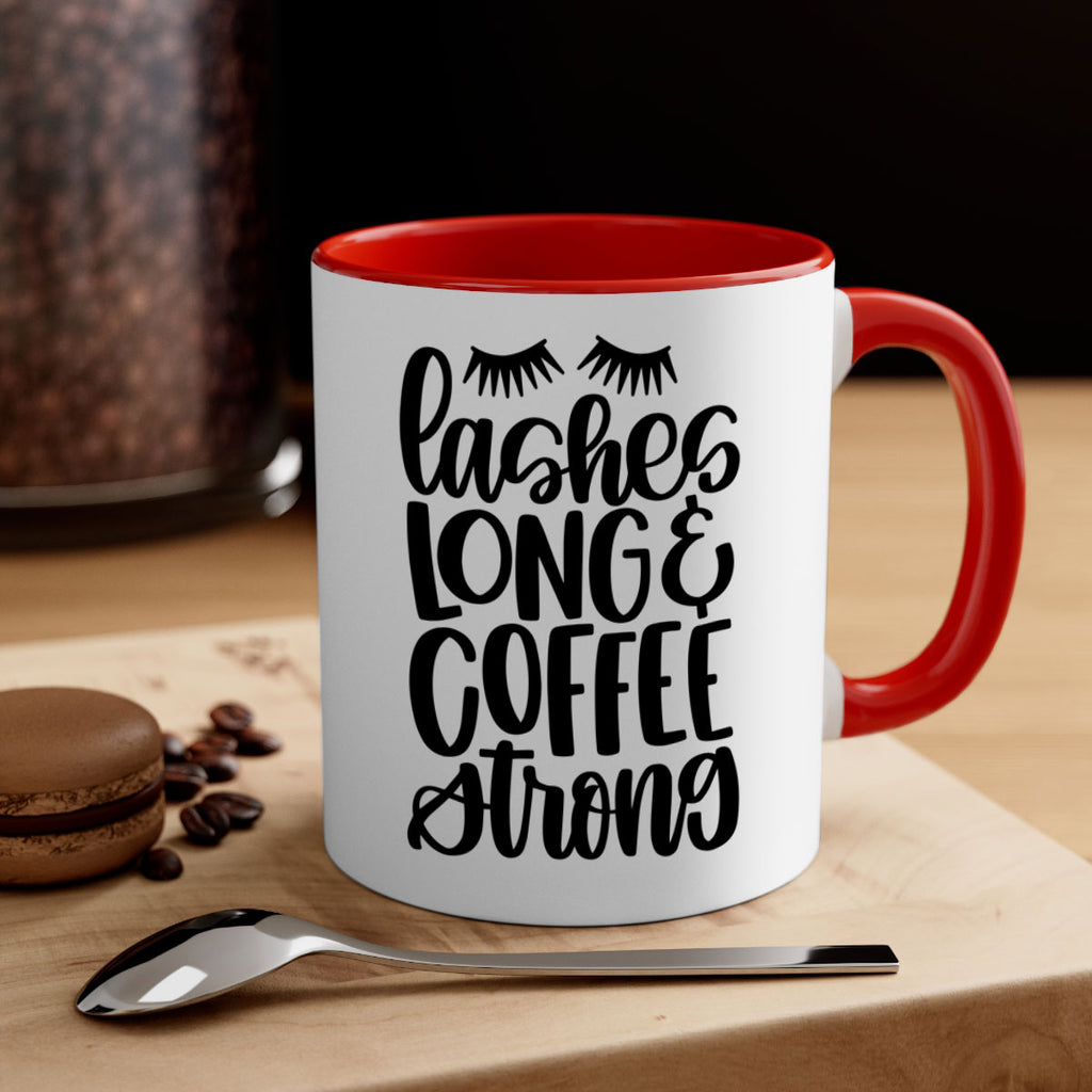 lashes long coffee strong 81#- coffee-Mug / Coffee Cup