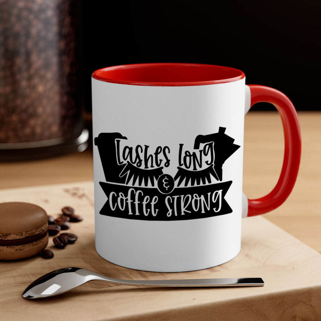 lashes long coffee strong 82#- coffee-Mug / Coffee Cup