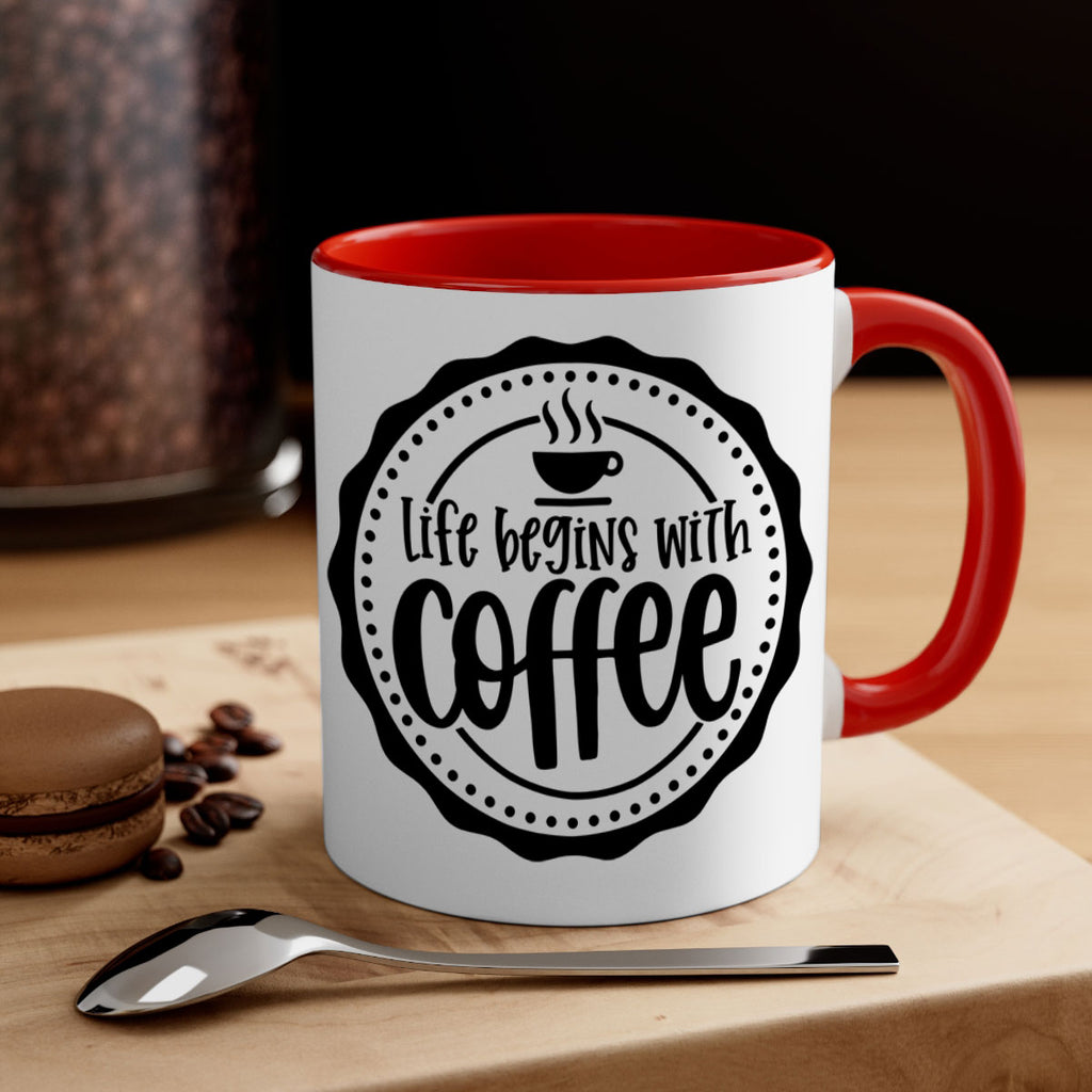 life begins with coffee 76#- coffee-Mug / Coffee Cup