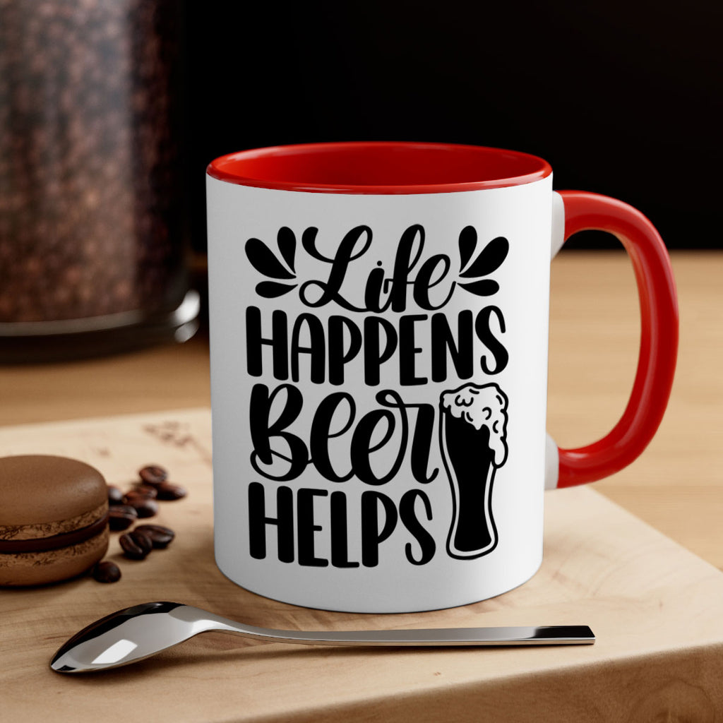 life happens beer helps 28#- beer-Mug / Coffee Cup