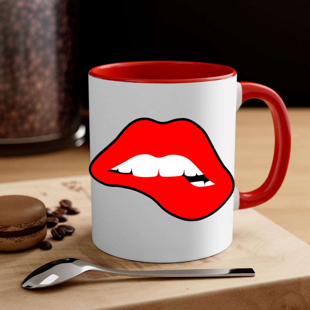 lips 100#- black words - phrases-Mug / Coffee Cup