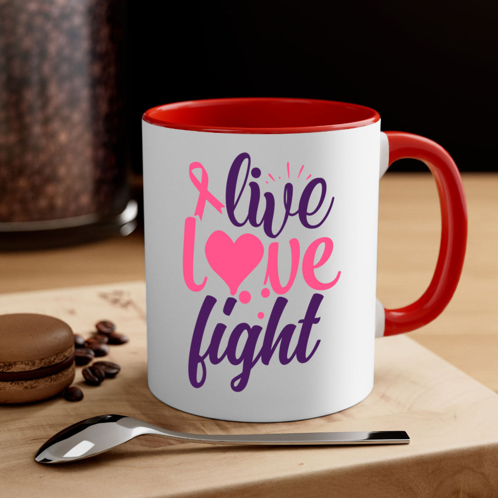 live love fight Style 8#- breast cancer-Mug / Coffee Cup