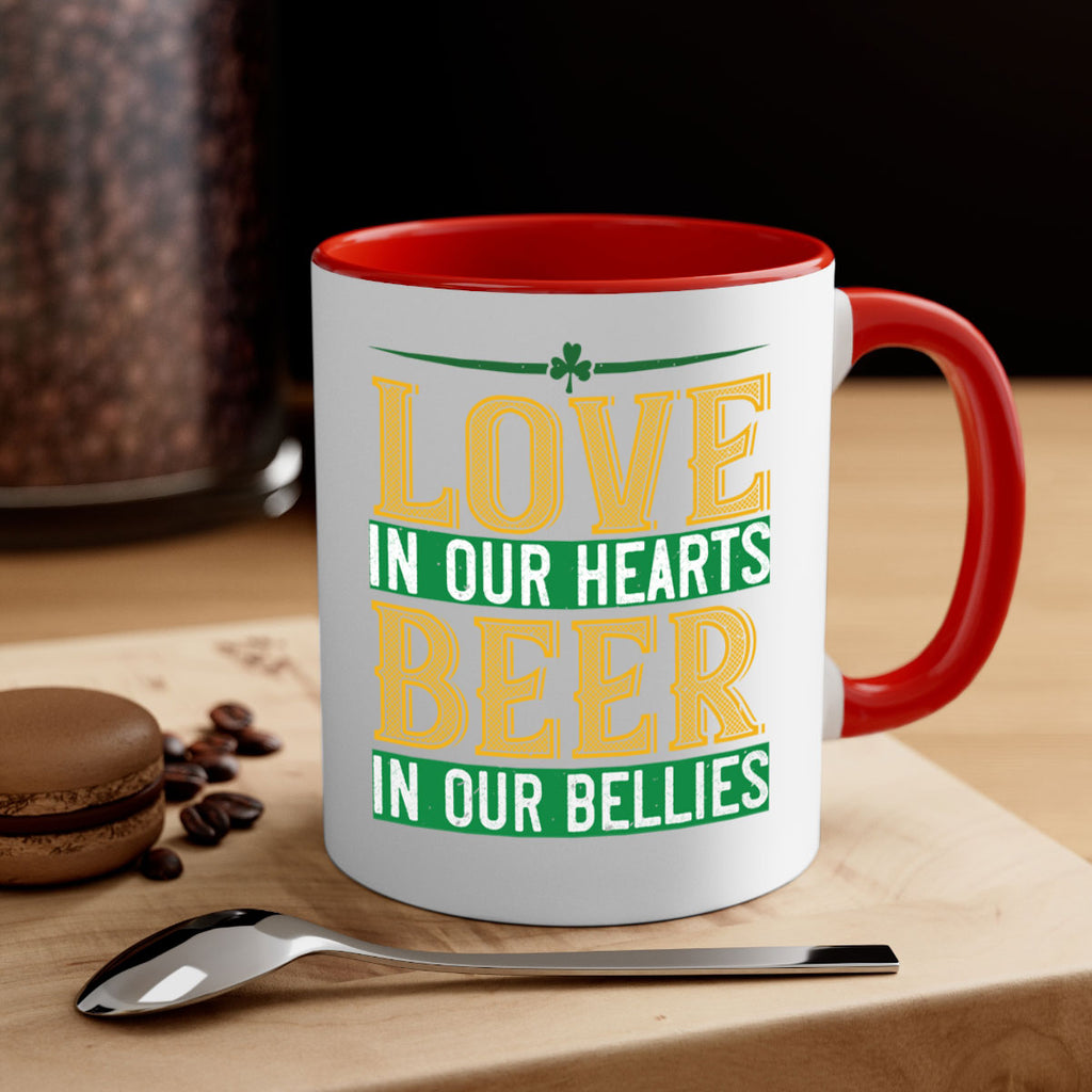 love in our hearts beer in our bellies Style 120#- St Patricks Day-Mug / Coffee Cup