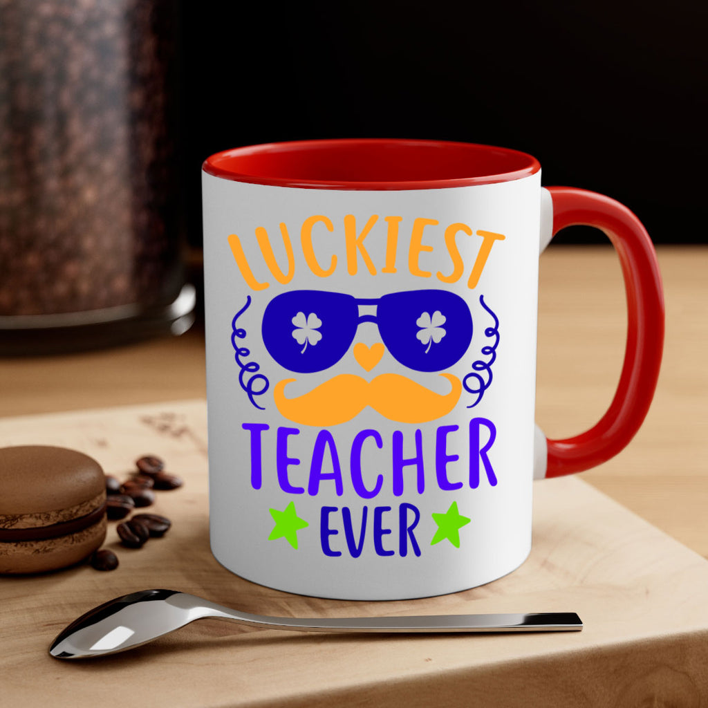 luckiest teacher ever 14#- mardi gras-Mug / Coffee Cup