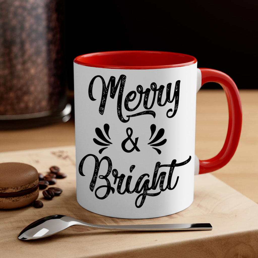 merry & bright ) style 466#- christmas-Mug / Coffee Cup