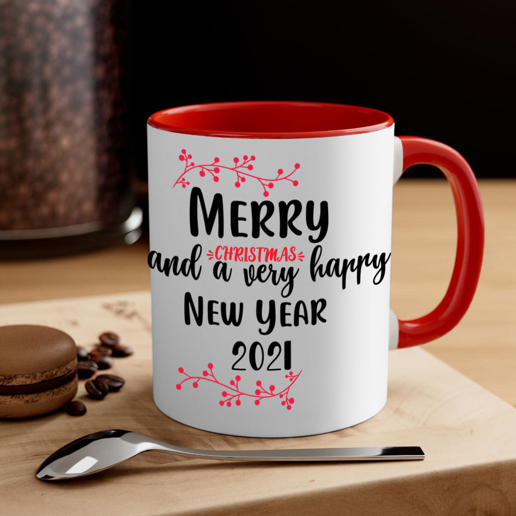 merry christmas and a very happy new year . style 489#- christmas-Mug / Coffee Cup