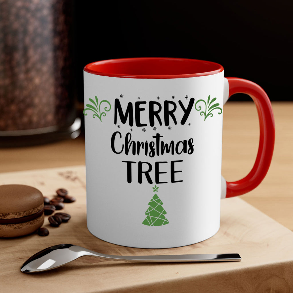 merry christmas tree style 504#- christmas-Mug / Coffee Cup