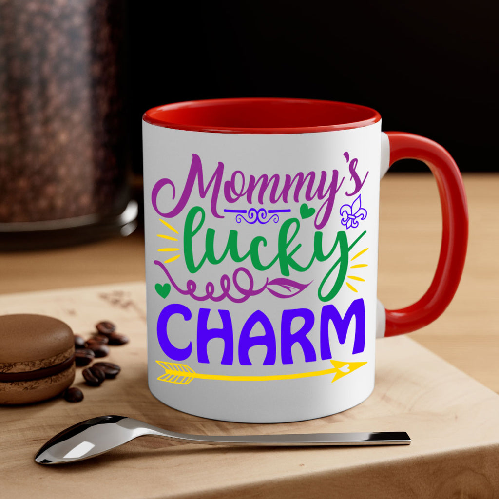 mommys lucky charm 6#- mardi gras-Mug / Coffee Cup