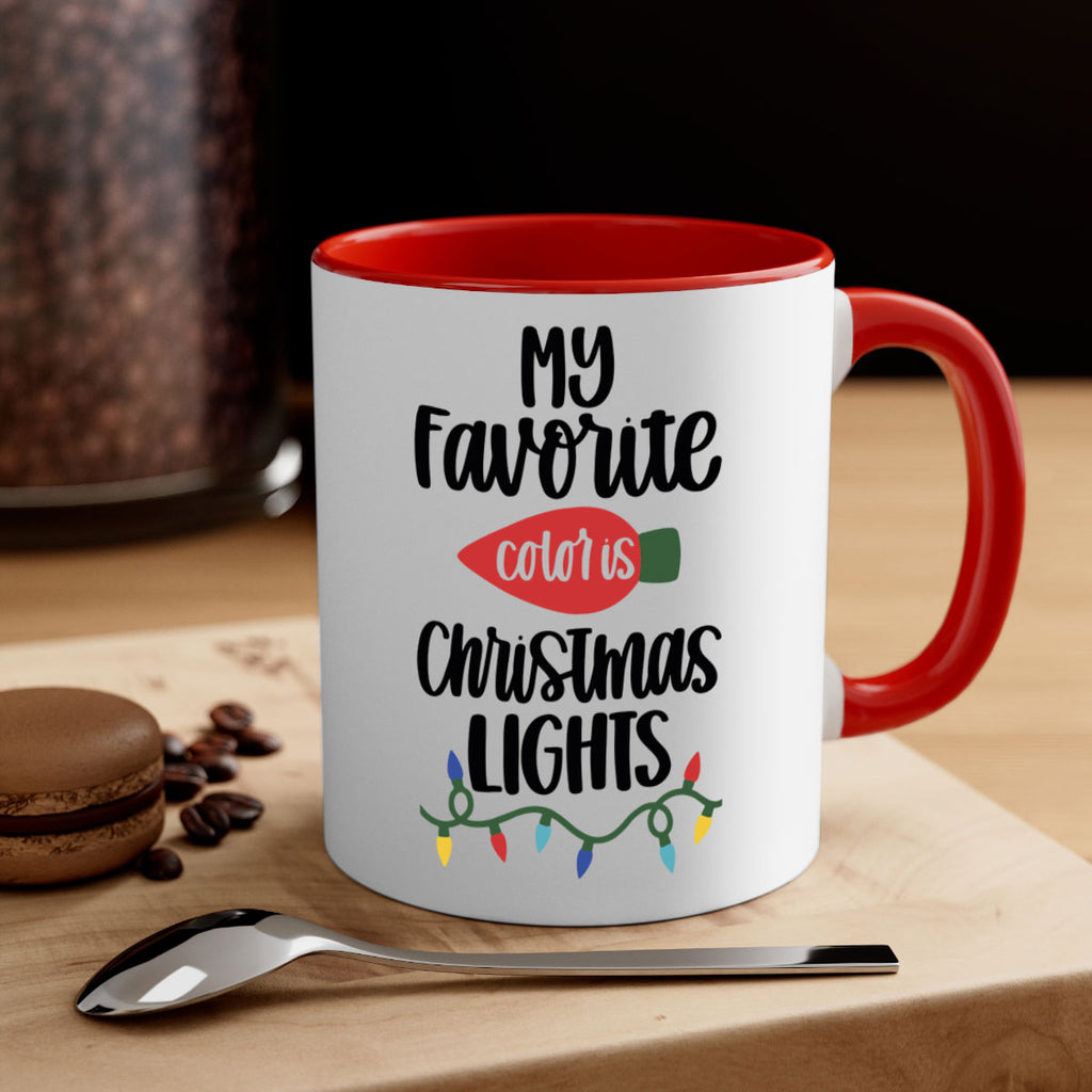 my favorite color is christmas lights 79#- christmas-Mug / Coffee Cup