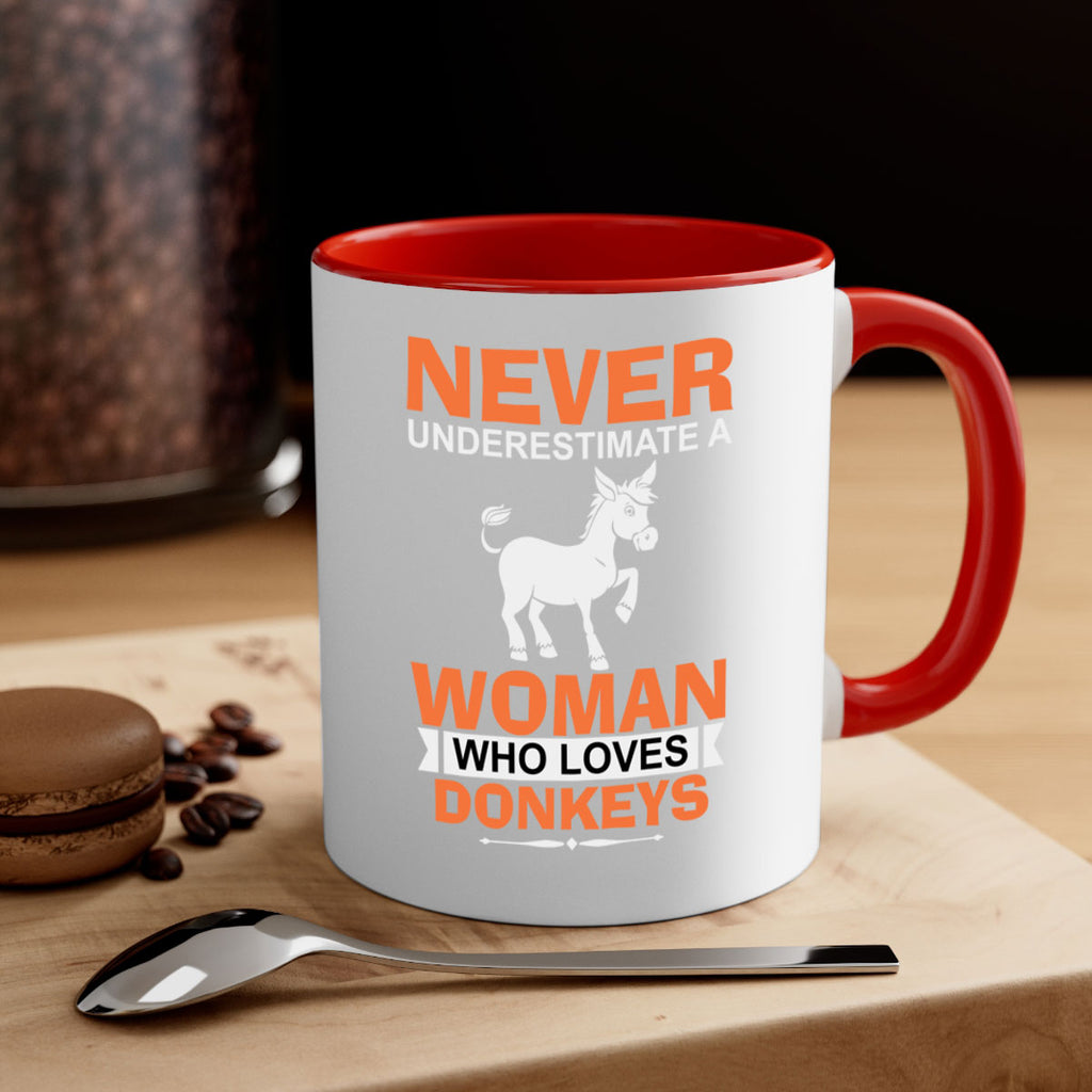 never underestimate a woman who loves donkeys Style 1#- Donkey-Mug / Coffee Cup