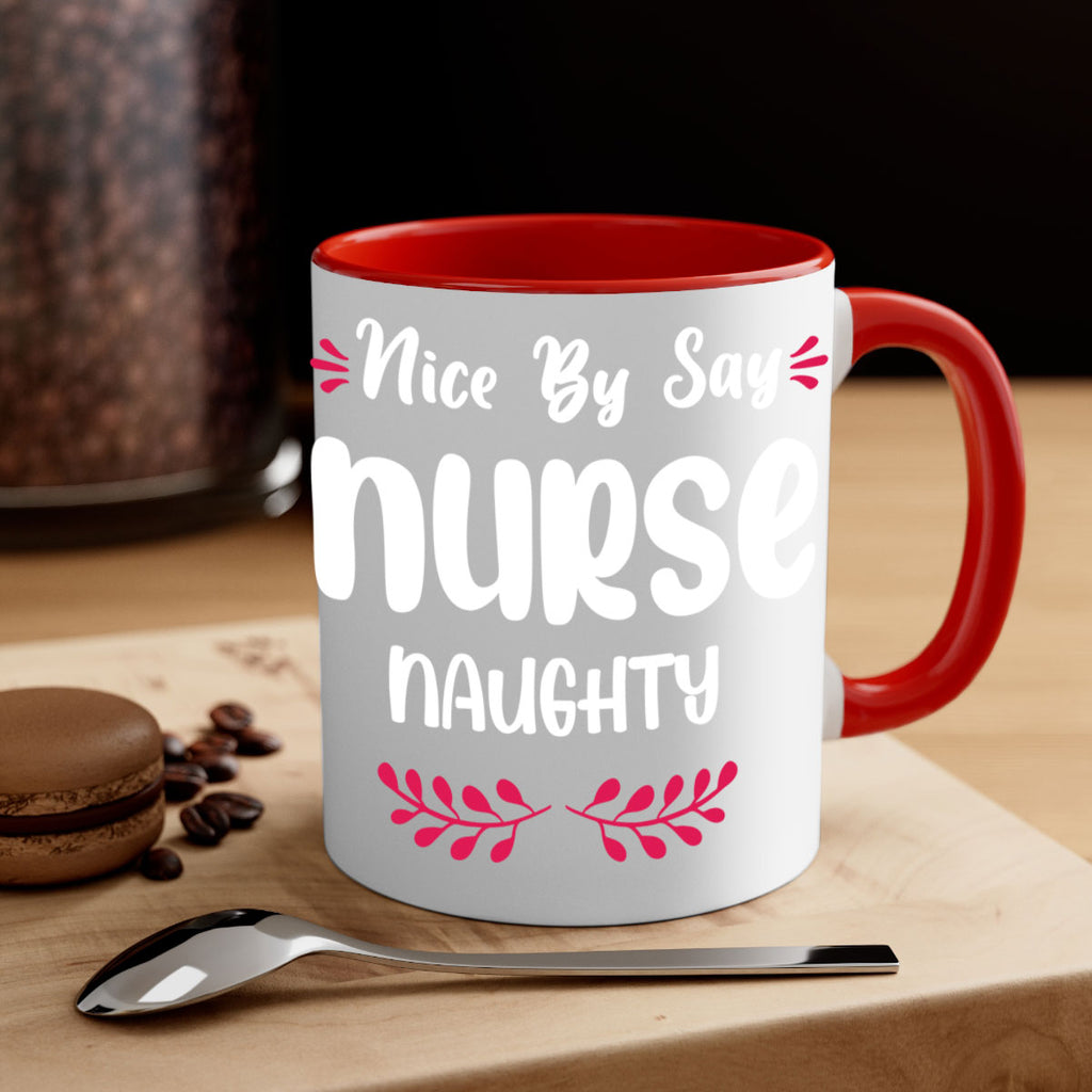 nice by say nurse naughty style 539#- christmas-Mug / Coffee Cup