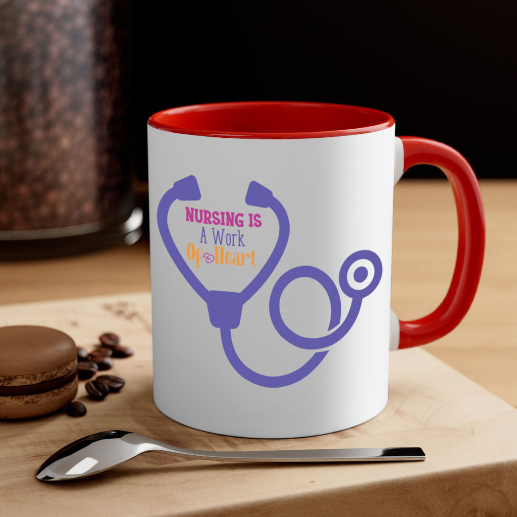 nursing is a work of heart Style Style 68#- nurse-Mug / Coffee Cup