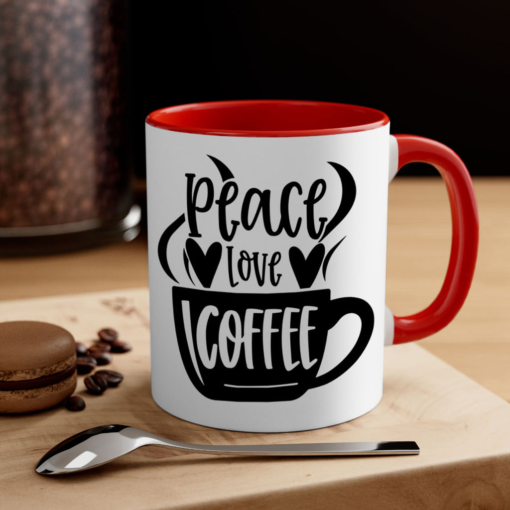 peace love coffee 48#- coffee-Mug / Coffee Cup