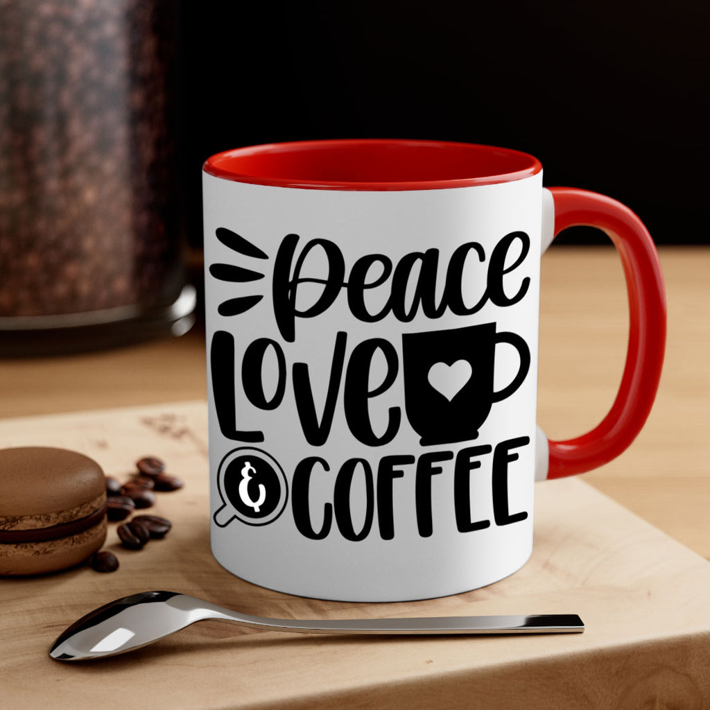 peace love coffee 49#- coffee-Mug / Coffee Cup