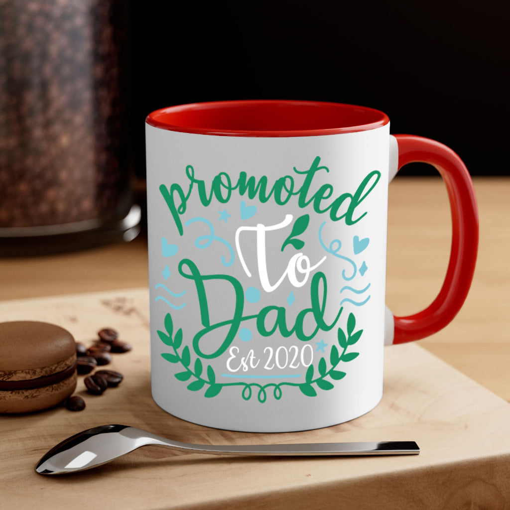 promoted to dad est 8#- fathers day-Mug / Coffee Cup