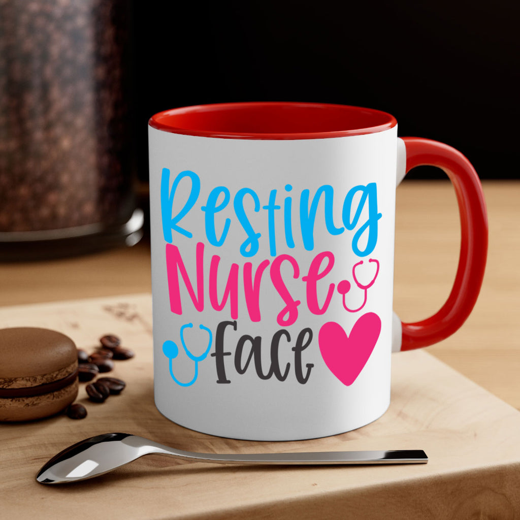 resting nurse face Style 355#- nurse-Mug / Coffee Cup