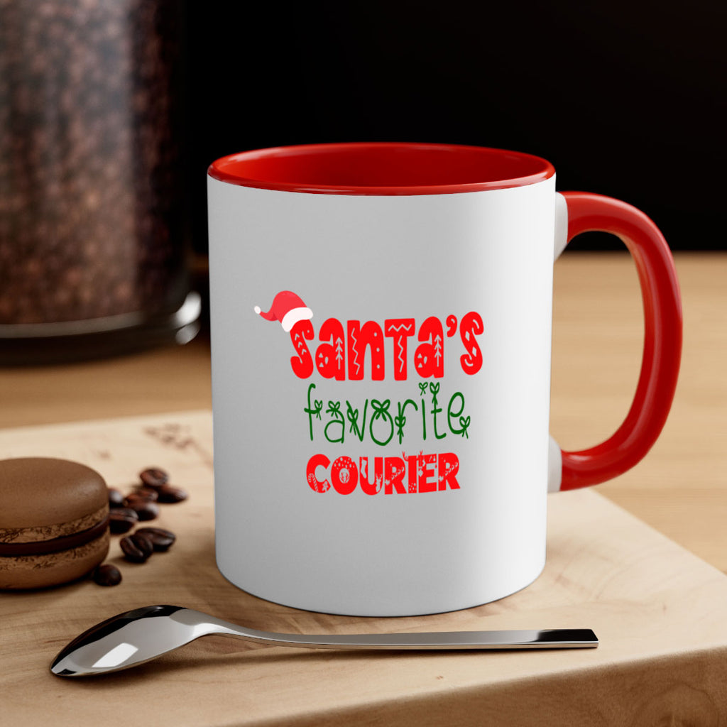 santas favorite courier style 748#- christmas-Mug / Coffee Cup