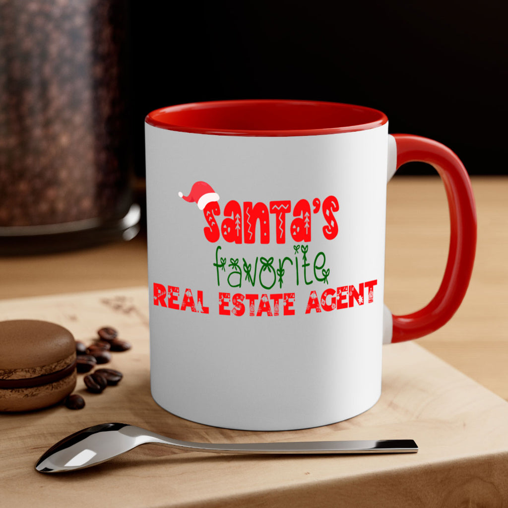 santas favorite real estate agent style 1055#- christmas-Mug / Coffee Cup