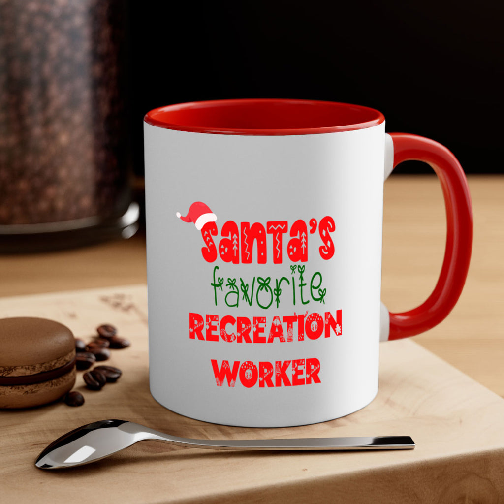 santas favorite recreation worker style 1059#- christmas-Mug / Coffee Cup