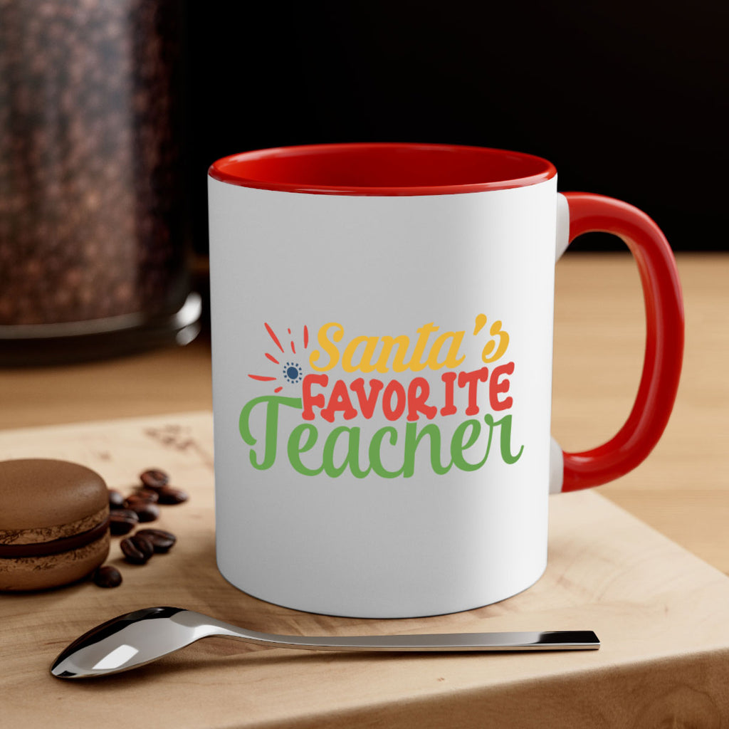 santas favorite teacher Style 152#- teacher-Mug / Coffee Cup