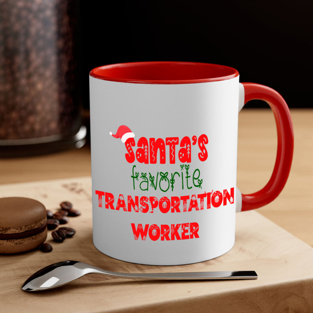 santas favorite transportation worker style 1130#- christmas-Mug / Coffee Cup