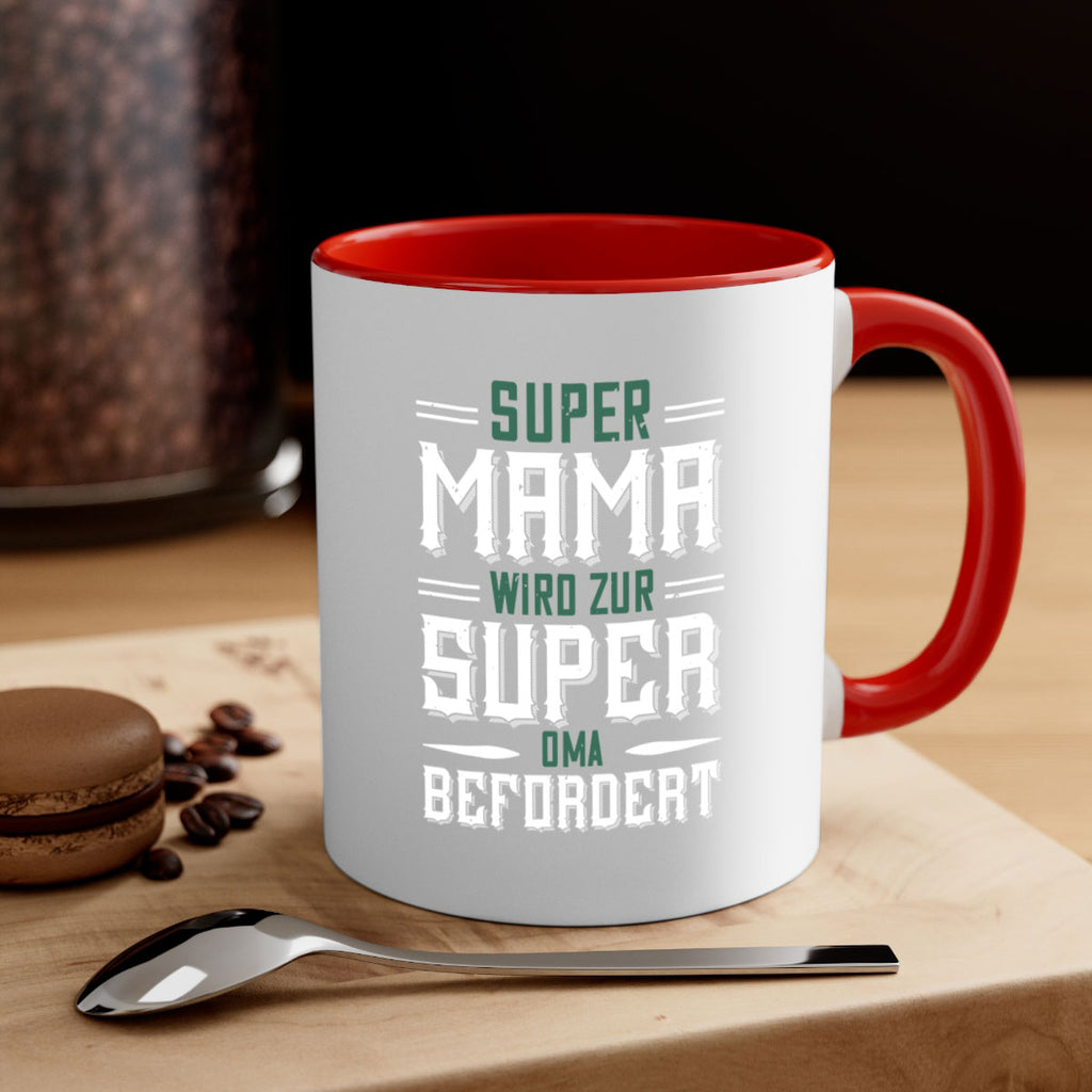 super mama wird zur 9#- grandpa-Mug / Coffee Cup