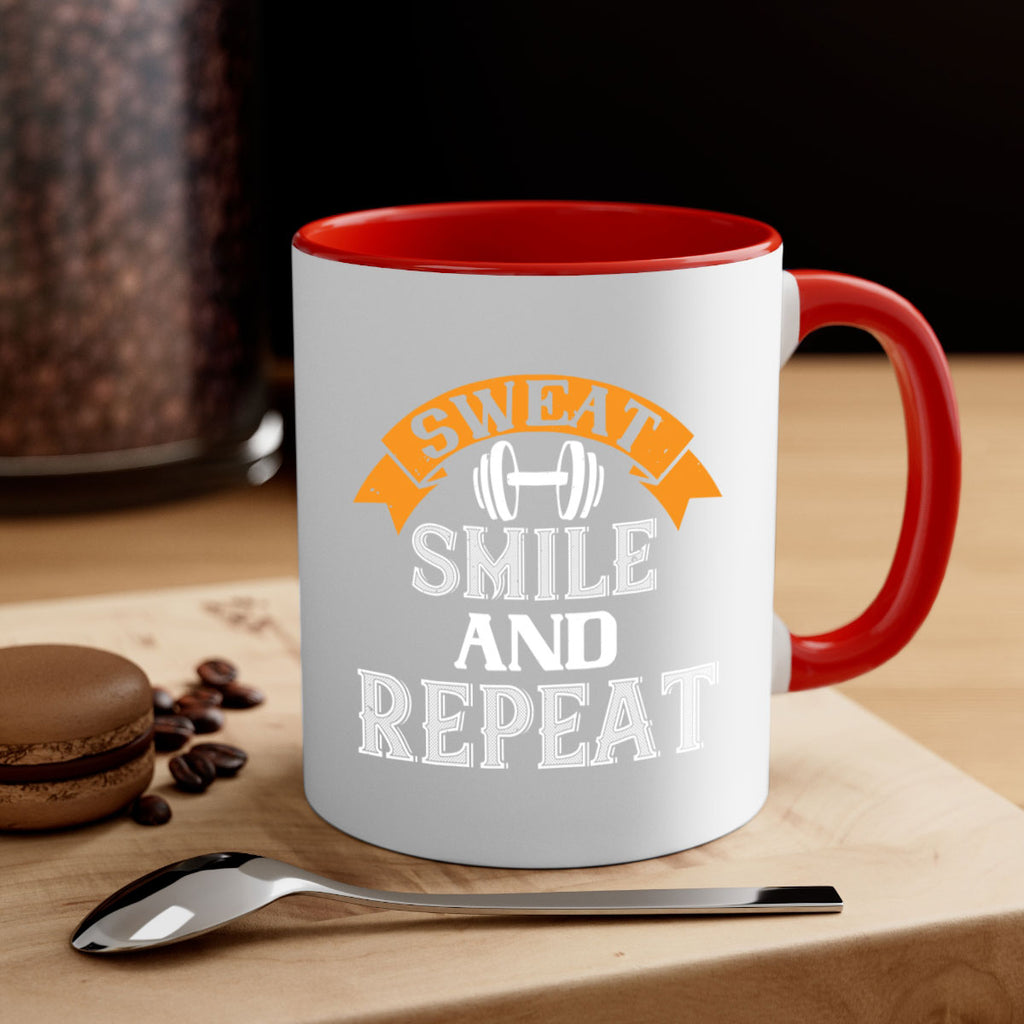 sweat smail and repeat 67#- gym-Mug / Coffee Cup