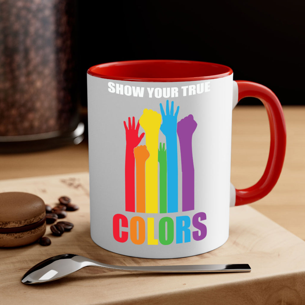 true colors rainbow pride flag lgbt 9#- lgbt-Mug / Coffee Cup