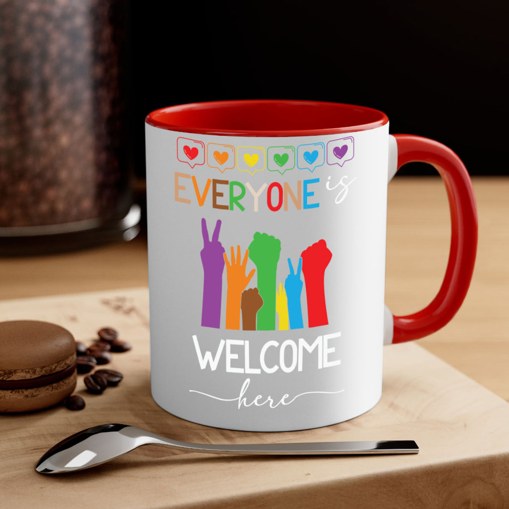 unity day everyone is welcome lgbt 7#- lgbt-Mug / Coffee Cup