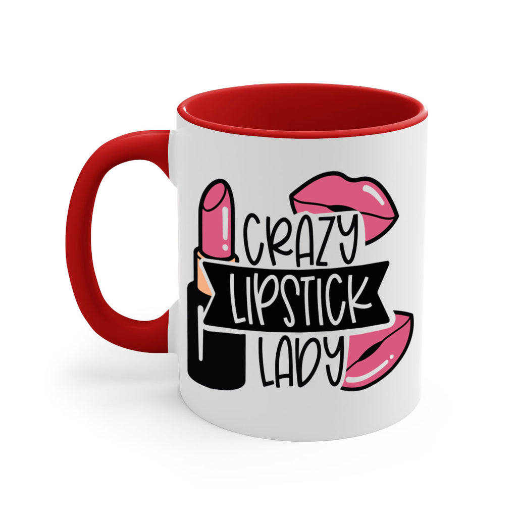 Crazy Lipstick Lady Style 108#- makeup-Mug / Coffee Cup